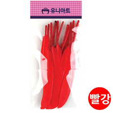 1500 새깃털 미니 새깃털 빨강