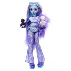 Monster High Nefera De Nile 인형 Royal Mummy in Dress with Pet Scarab Lavish 및 지갑 노트북 선글라스 음료 간식, Abbey Bominable