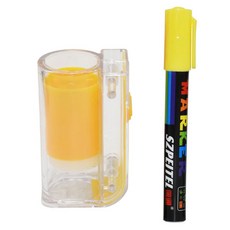 벌 마킹 도구 키트 마커 병 펜 포함 킹 퀸 캐처 8 색 양봉 장비 1 세트, [06] YELLOW, 1개