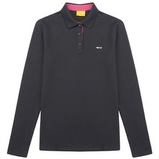 여자 CO/SP 3단 배색 요꼬에리 티셔츠_3LCTS991