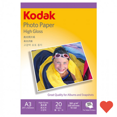 사무 용지 포토용지 고광택 사진 180g 20매 잉크젯프린터