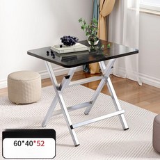 접이식 사각 테이블 좁은공간 아파트 정사각 포장마차 블랙 호두 80x80x74, 1인용, 표준 60x40x52 단일 접이식 A