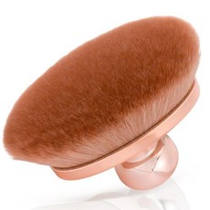 유니믹스 블렌드 앤 블러 엑스트라 라지 바디 메이크업 브러시와 드로스트링 백 4.5인치 와이드 자외선 차단제 카부키 얼굴 다리 바디용 브러시 (로즈골드), 1개