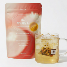 [카페스타] 리치 캐모마일티 이국적인 리치향 편안한 나이트티 숙면차, 1개, 25개입, 50g