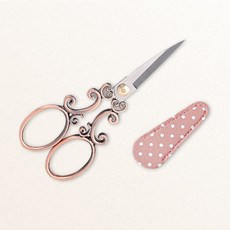 빈티지 다꾸 용품 앤틱 가위와 가위집 세트, 1개