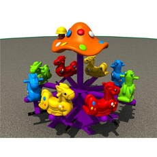 놀이터 그네 키즈카페 카페 레드 대형 놀이기구 야외, f. 조랑말 8인 200x180cm, 1개