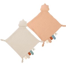 Insular LOVE 러브y 남아 및 여아용 담요 아기용 유기농 면 모슬린 안전 부드럽고 통기성이 좋은 Lovie 수딩 타월 신생아 유아를 위한 그레이 176244, 핑크 & 카키