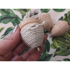 3入原木陀螺 懷舊童玩, 1個