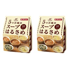 DAISHO 大逸昌 5種口味綜合速食冬粉組 擔擔+泡菜+裙帶菜+雞蛋湯+什錦口味 10包入, 2袋