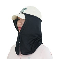 ZC-GRS 선가드 사이즈 맞춤형 얼굴 햇빛가리개 캡선가드, 1개, 블랙
