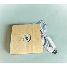 Led原木底座 小鹽燈底座 水晶球 藝品底座 6cm 8cm 12cm, 10公分方暖光