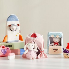 모던하우스 인형놀이_미니보들보들 테마세트 3종 513617, 발레리나 크림래빗