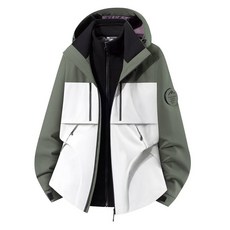 三合一衝鋒外套男女冬季加絨加厚禦寒發熱保暖羽絨外套戶外登山滑雪防水防風外套純色夾克可拆卸連帽外套學生休閑運動登山滑雪外套防寒鋪棉棉服
