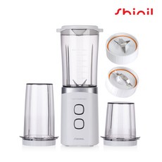 신일전자 국산 강력모터 날 2개 컵3개 미니 다용도 믹서기 다지기 분쇄기 주서기, SMX-200MKS