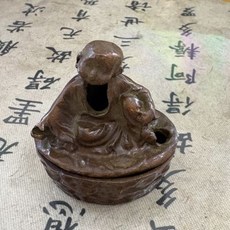仿古和尚彌勒佛中式香爐擺件 沉香檀香薰香爐, 和尚彌勒佛香爐, 1個
