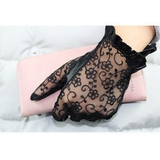 BL-20203新款防曬觸屏蕾絲真皮手套/女款/時尚/羊皮手套/個性