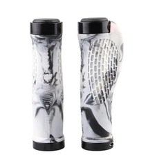 자전거정비도착 산악 자전거 양 경적 하위 그립 핸들 충격 및 방진 고무 양측 잠금 장치, [06]1PC