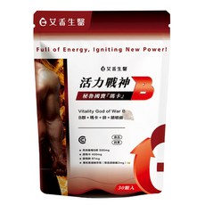 艾禾生醫活力戰神B群：美妍紅潤、男女適用、含酵母鋅、Q10、黑瑪卡、專利黑胡椒萃取，純素, 1, 30顆