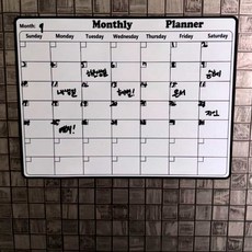 자석 월간메모 메모보드판