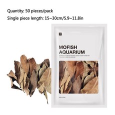 수족관 밸런스 PH 나무 50 잎 인도 개 깔개 물용 올리브 아몬드 산도 천연, 02 Yellow  50Pcs