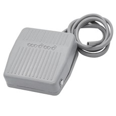 2m 와이어 TFS-201 핸즈프리 플라스틱 논슬립이 켜진 AC 250V 10A - 회색의 순간적인 풋 페달 스위치, Orange, 1 Count (Pack of