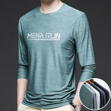 冰絲涼感排汗運動上衣男長袖 - 防曬釣魚休閒工作服