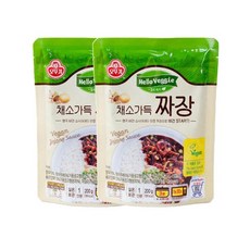 오뚜기 헬로베지 채소가득짜장 200g 2개, 1세트