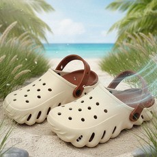 아쿠아슈즈 아쿠아 샌들 슬리퍼 235-240mm 브라운
