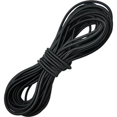 이음모음 둥근 칼라 고무줄 길이 400cm, 1개, 블랙3mmx400cm