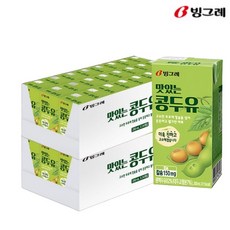 빙그레 빙그레 맛있는 콩두유 200ml (48팩), 48개