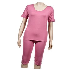 자연섬유 여성 반팔내의 상하세트 보온메리 인견반팔 임산부