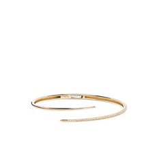 아디나레이터 14K 옐로 골드 쏜 다이아몬드 커프 브레이슬릿