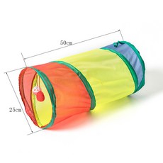 《小日子家居館》熱銷彩虹貓通道玩具 貓貓S型寵物隧道 鑽洞跑道 貓隧道玩具, 彩色貓隧道[小兩通], 1個