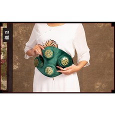 笑嘻嘻健康廣場 艾灸 無煙艾灸衣 濾煙包 熱敷包 在台現貨 隨身灸, 四聯濾煙包(不含灸盒), 1個