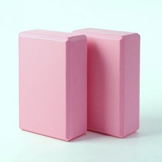 Oce 밸런스 스트레칭 EVA 요가 운동 블럭 2p 핑크 스트레칭 도구 필라테스 벽돌 코어 운동 기구, 상세페이지 참조, 1개