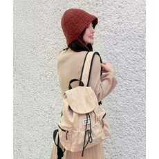 MASMARULEZ 미니 스웨이드 플랩백팩 _베이지 5012536969 376623