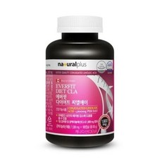 에버핏 (NEW) 내츄럴플러스 에버핏 다이어트 씨엘에이 1000mg x 180캡슐, 180정, 1박스