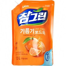 천연과일향 1.2kg 주방세제 리필 대용량