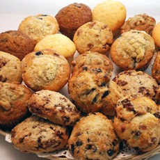 포피스 도우 갓 구운 머핀 & 스콘 트레이 (22개), Blueberry, Carrot Cake, Cinnam, 1개, 3.18kg