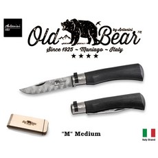 Antonini Old Bear 大馬士革鋼層壓木柄折刀, 1個