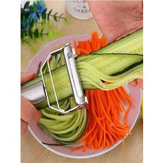 채썰기 세트 스테인리스 스틸 필러 3종 세트 가정용 필러 다기능 주방, 1개, A_다기능 껍질 벗기기 칼