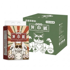 抽取式衛生紙, 1箱, 【箱購】棠品居四層餐巾紙 64抽*80包, 80個裝