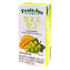 일화 프레주 청포도 망고 테트라팩, 72개, 190ml