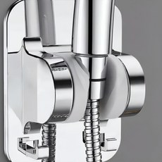 위너스호 무타공 흡착식 샤워기 거치대, 실버