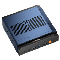 BOSGAME 미니PC Core Ultra X7 358H LPDDR5 PCIe 4.0 SSD OCulink 미니 PC WiFi7 BT5.4 듀얼 LAN, VTI-490, WIN11 Pro, 1TB, 64GB, 푸른 색