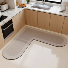 빨아쓰는 주방 부엌 싱크대 ㄱ자 L자형 바닥 매트 규조토 발매트, G7