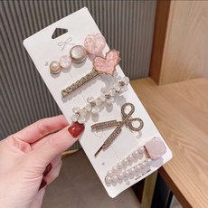 海星八件套髮夾款髮夾髮夾女ins頭飾頂夾重工網紅髮夾八件套