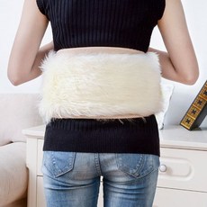 천연 양모 복대 워머 보온 허그 임산부 허리, XL, 살색, 1개
