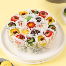 빚고을 [생일선물] 사랑스런그대에게 꽃떡케이크2호(5-6용), 1세트