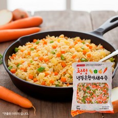 냉동 혼합야채 4종 야채믹스 볶음밥, 1개, 1kg